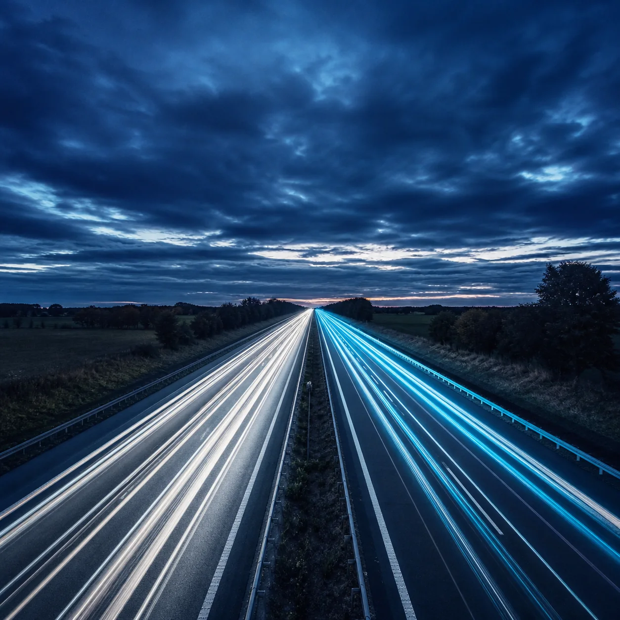 Route express illustrant la réactivité des livraisons frigorifiques
